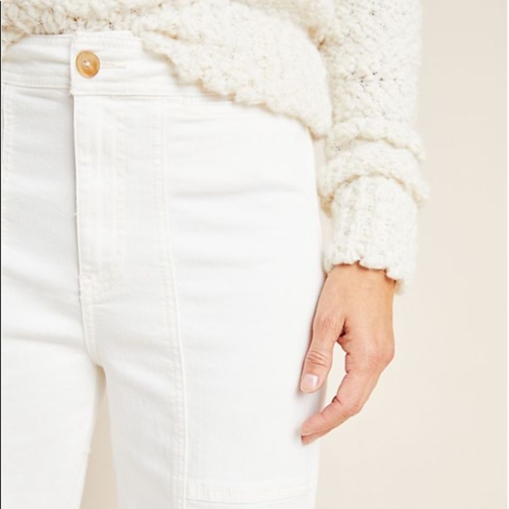 Pilcro Ultra High-Rise Seamed Wide Leg Jeans